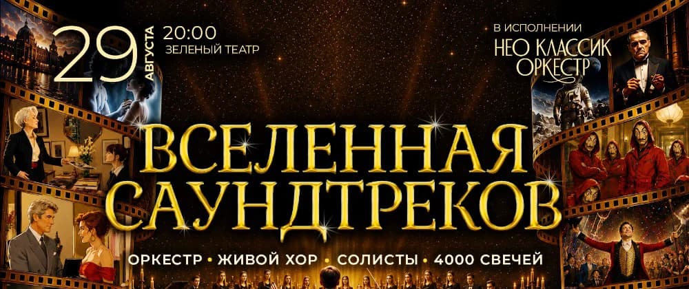 "Вселенная саундтреков" Музыкальное шоу в атмосфере 4000 свечей