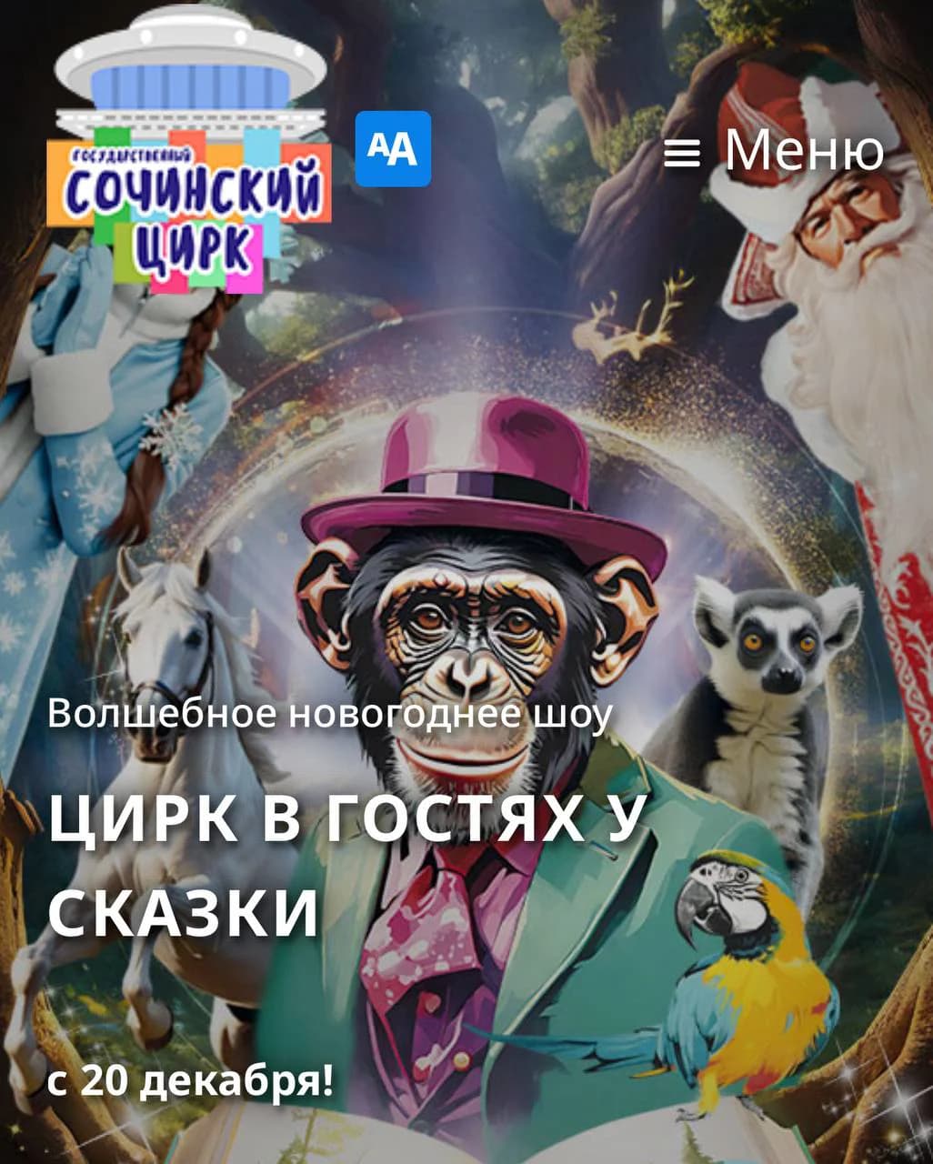 Цирк «В гостях у сказки». Волшебное новогоднее шоу
