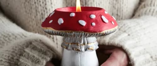 Мастер-класс “Свечи мухоморы»